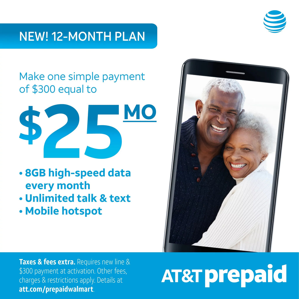 Prepaid 16GB TETRA Prepaid AT&T Alcatel Smartphone,
