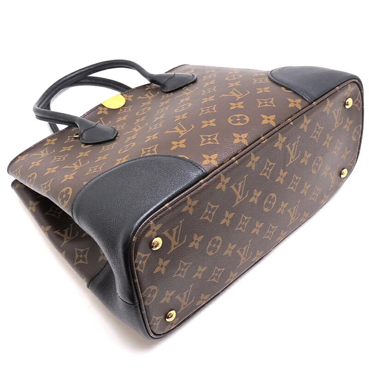 Vuitton Pre-Owned Monogram (Good) Macassar Louis Handbag M41595 Brown Flandrin Ladies