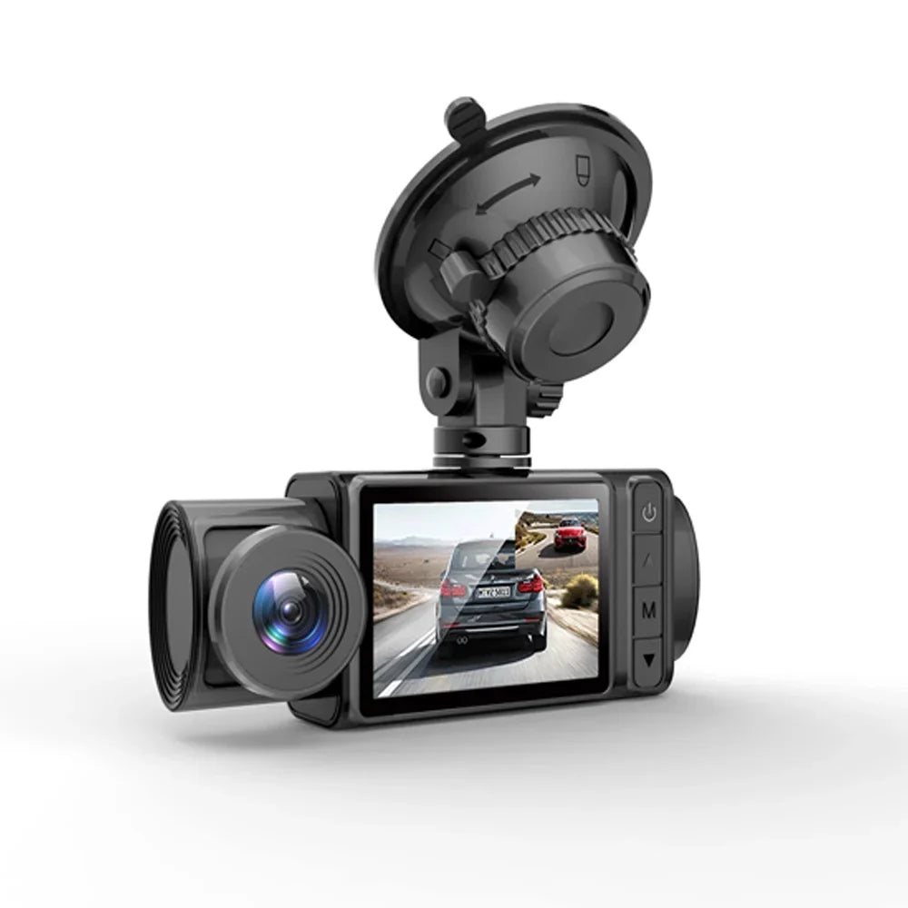 Car Video 2in Cam Mirror Clear Gecheer Recorder Recording Rearview 3 Multi-Language Recorder Car Auto Driving Safety Cameras Dash Car