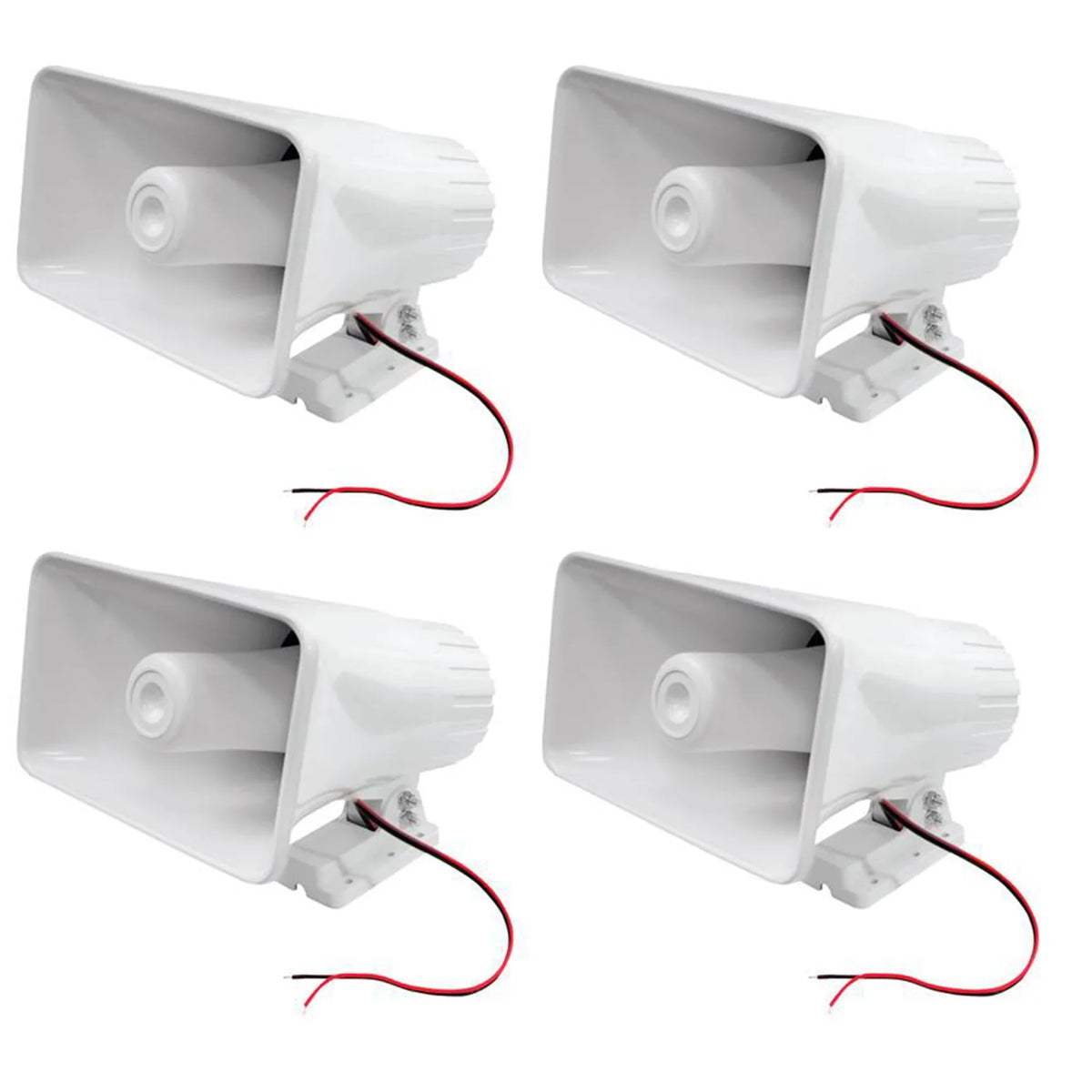 Pack) Indoor Horn Outdoor Watts and 8" (4 Pyle White 8 PA 65 Speaker, Ohms