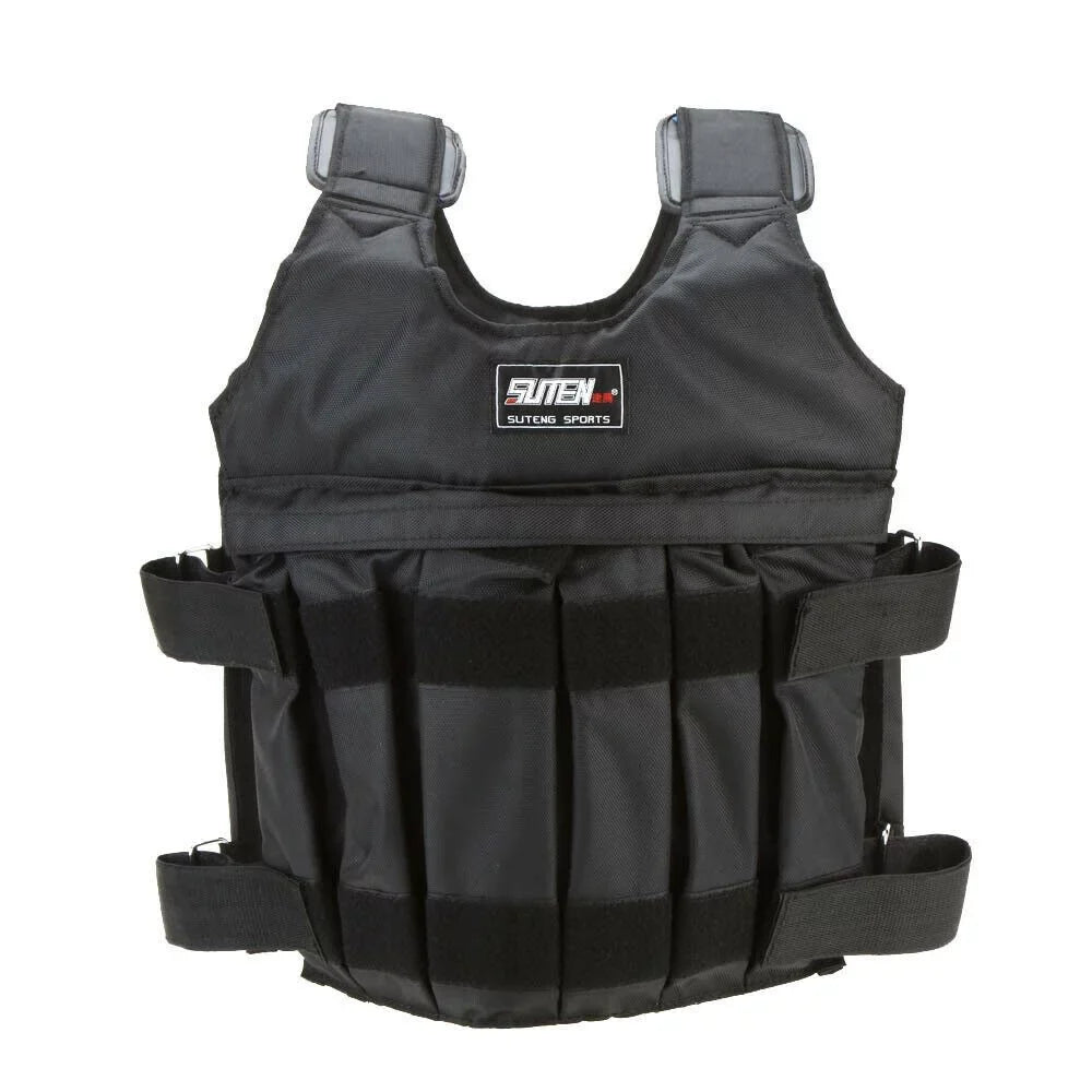 Gym Fitness Adjustable Workout Weighted 44lbs-110lbs Training Weight Adjustable Vest Running Vest 110LBS(50KG) Weight