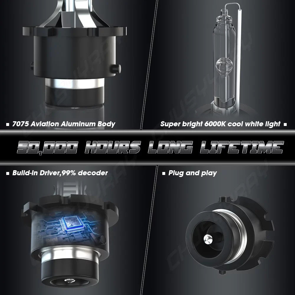 6pcs Beam High&Low 9005 HID LED Kit Bulbs Light D4S 2007-12 Lexus For Fog Headlight 9145 ES350 +