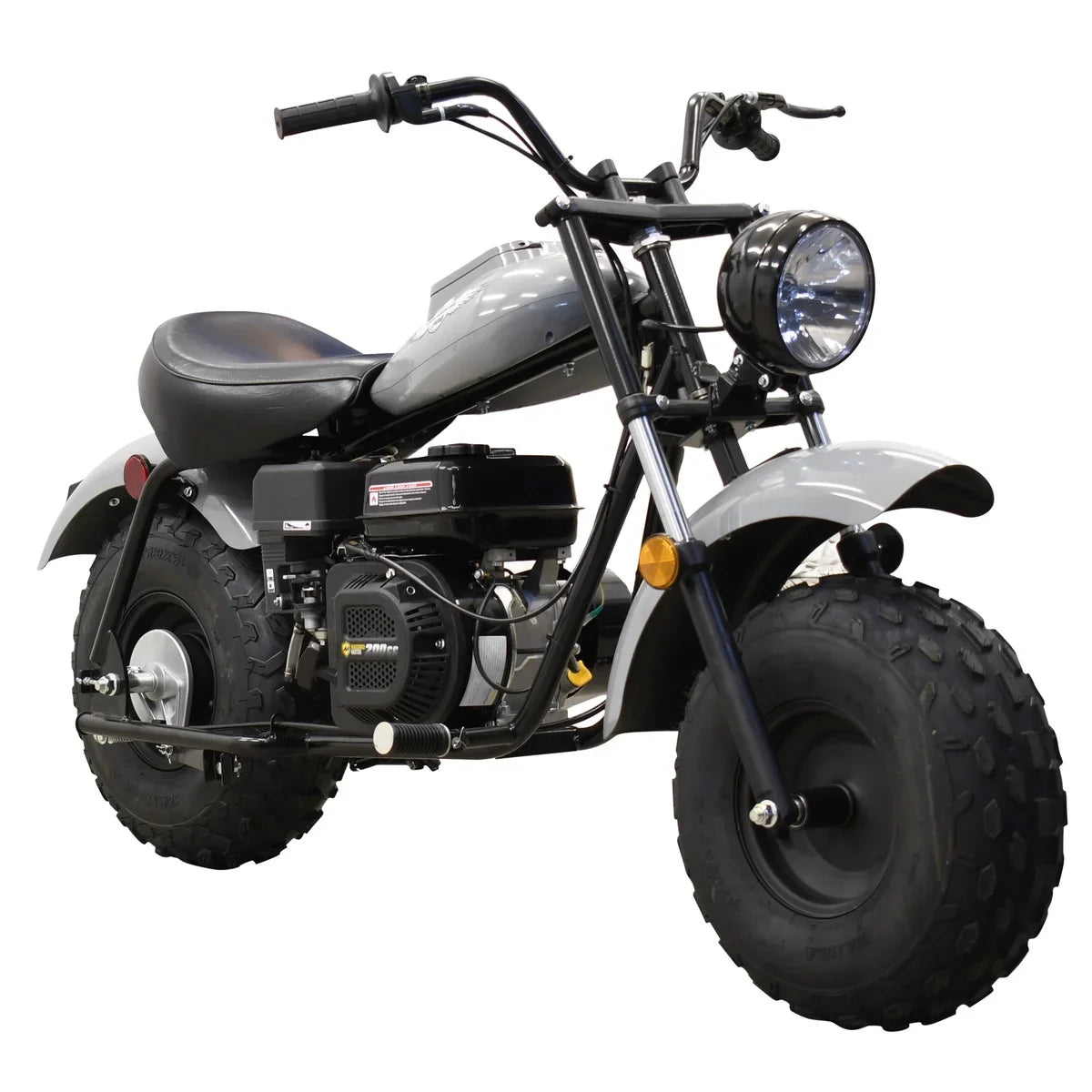 MB200 Massimo 200cc Motor Bike Motorcycle Mini Powered Gas 6.5HP (Gray)