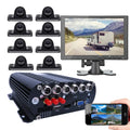 Video Recorder Angle Camera System Car HD Large 1080P 10" Truck/RV/Bus Cameras Screen AHD WiFi 8-CH JOINLGO Vehicle PC Monitor 4G with Backup Remote DVR for View DVR MDVR Phone Mobile Car Mini GPS on