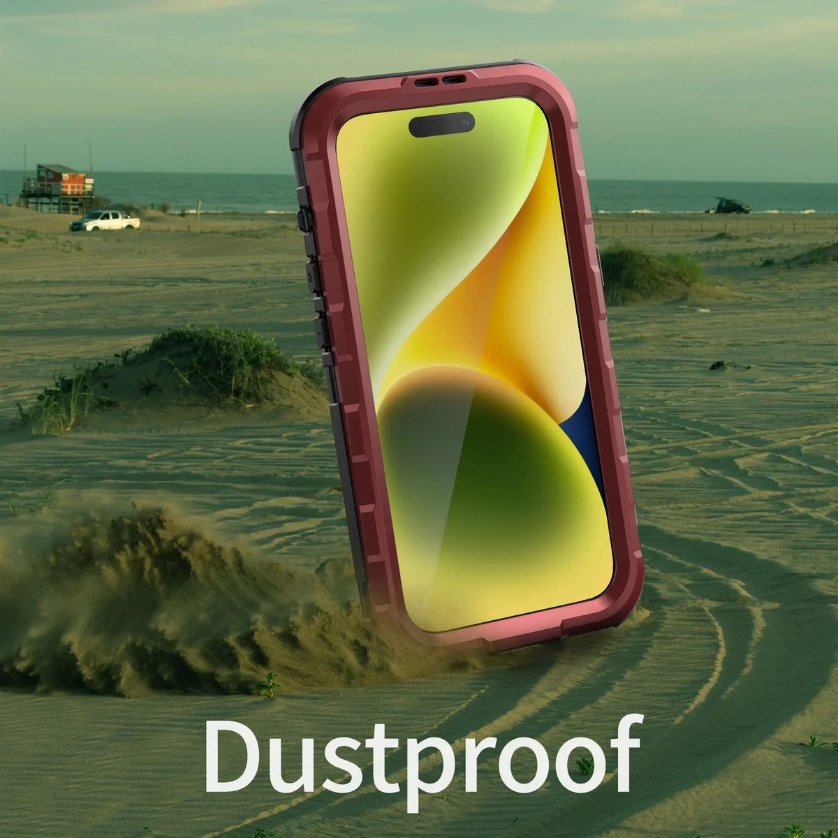 Case Protector,Underwater Pro Full Screen 15 Built-in Sealed for Red Protection Lens Dustproof for Waterproof Cover 15 Shockproof and iPhone Full-Body Pro, Sturdy with iPhone Camera
