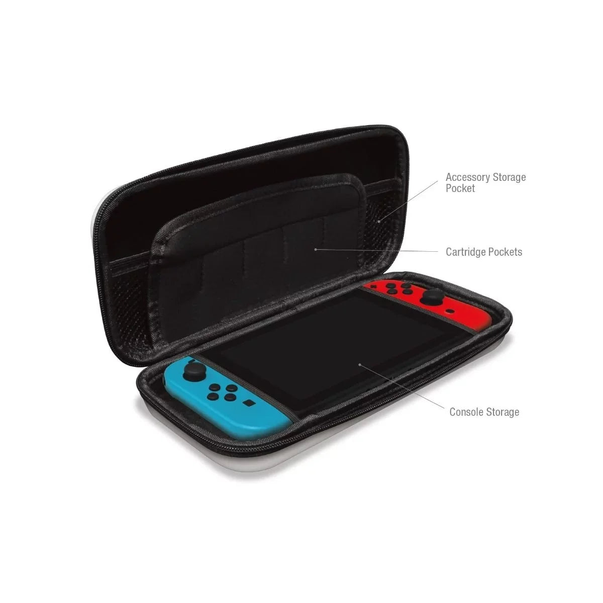 POWEVER Shell Edition Nintendo Carrying w/ Case White Japanese Switch OLED Hard