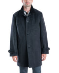 38S Classic-Fit London Fog Gray, Overcoat, Clark Men's