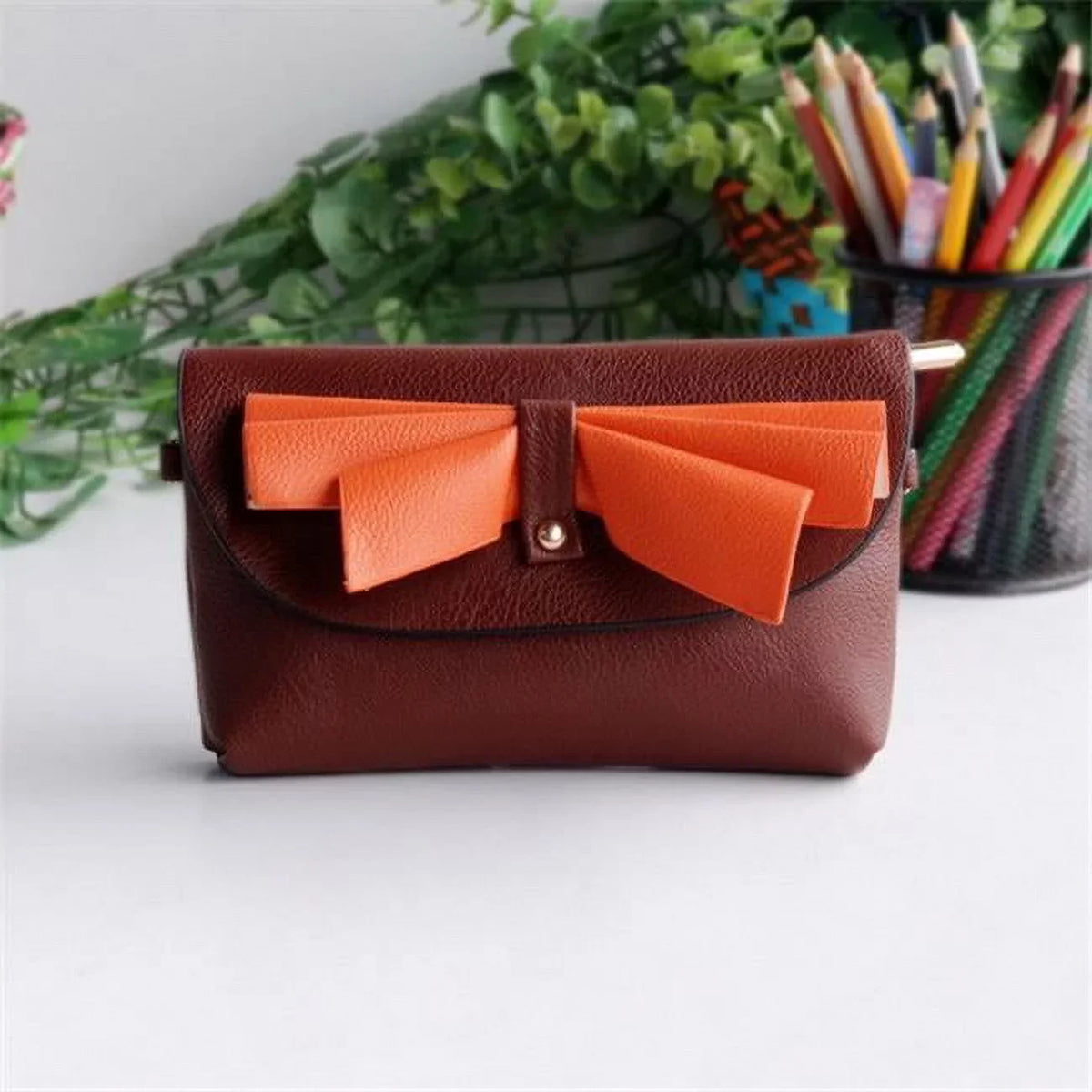 Clutch Coffee Purse Elegance Casual - Clutch Bag Colorful Shoulder Leatherette