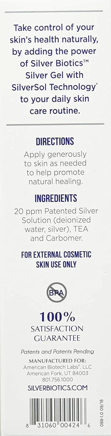 Silver Ultimate Biotics Skin Care Silver American Body & oz Gel Biotech 4 Labs