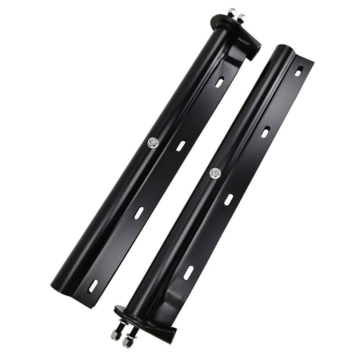 Length 1-1/8" Bolt Bracket Loaded Spring 30" Mudflap Trucks Hanger Semi Holder Spacing for Flap Mud Straight POWERWORKS Set