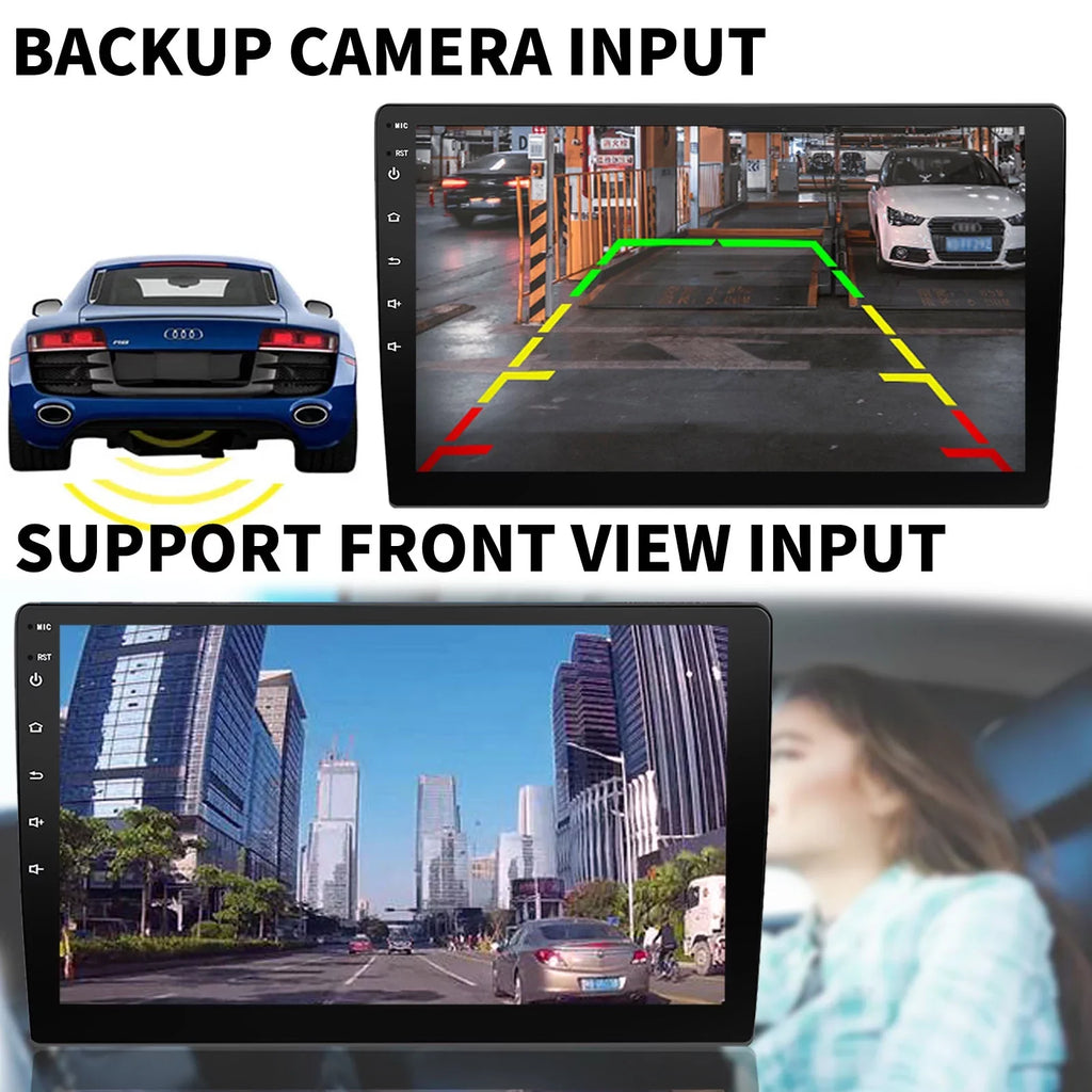 Touchscreen Double Binize Radio 9 Inch Navigation camera, Car Backup Apple control, Stereo 10 GPS Car Din CarPlay&Android with Compatible Auto Bluetooth,SW Android with