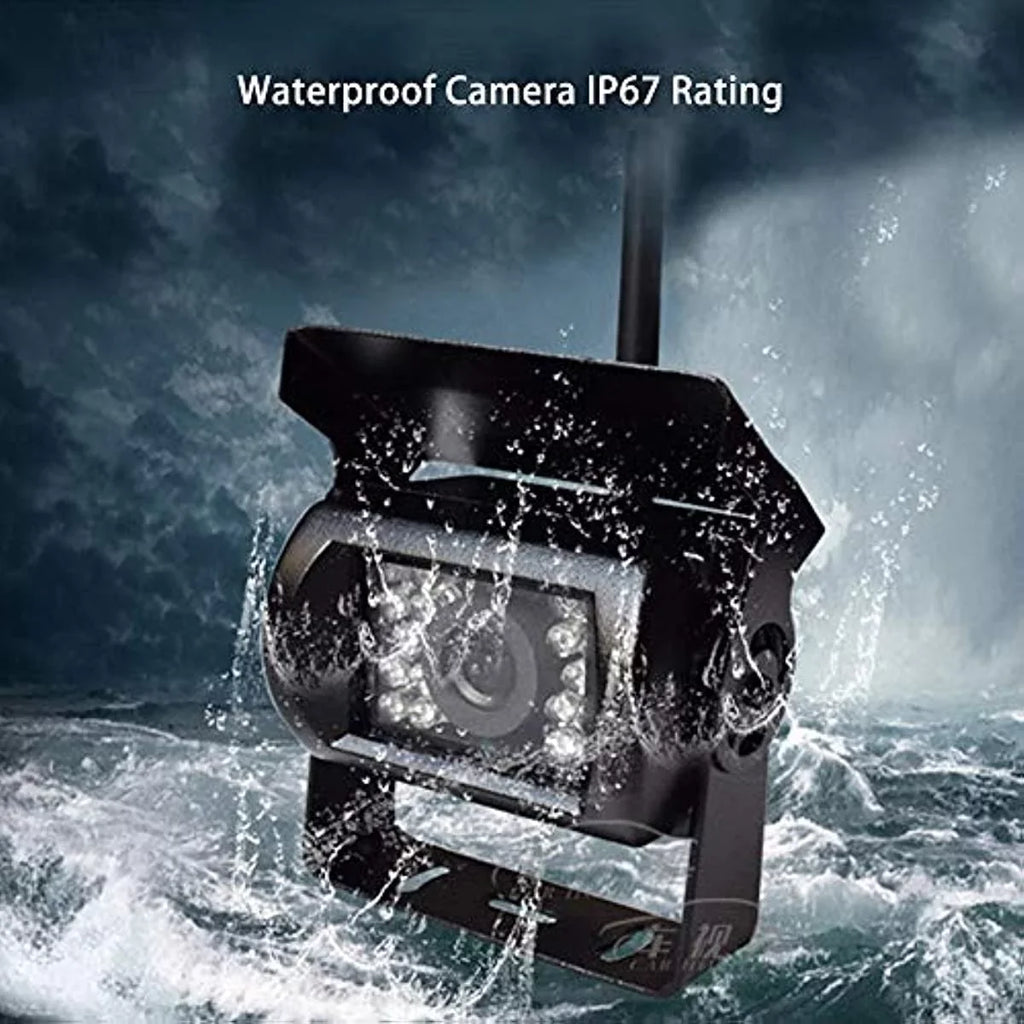 Trucks Rear LCD View Monitor and 7 Wireless Camera for Kit Monitor Trailers RV Bileeko 2 SUV Backup inch Camera Bus