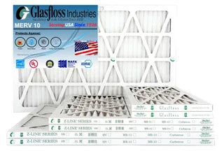 15x25x1 Glasfloss x - - 14.5 24.5x7/8 10 in USA - MERV (Actual Filter -Qty:6 inch) Air Furnace Made Size: