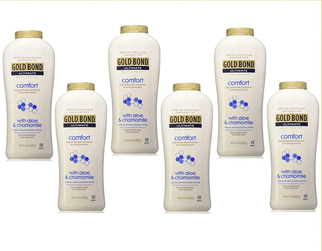 Gold Comfort (Quantity 6) 10.0 Powder Aloe Ultimate Body of Talc-Free Bond oz.