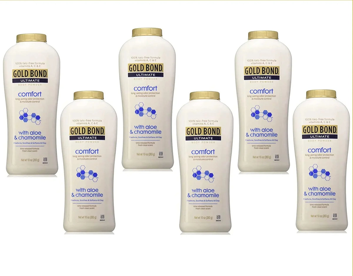 Gold Comfort (Quantity 6) 10.0 Powder Aloe Ultimate Body of Talc-Free Bond oz.
