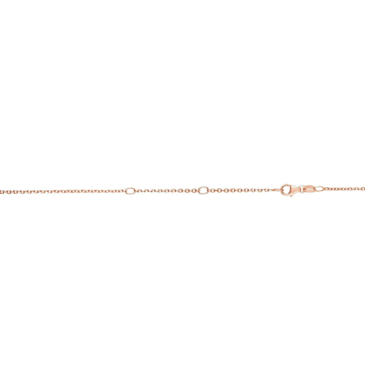 Chain Inches, Gold 16-18 0.6mm 14k Extendable Rose Cable Lobster Claw Necklace, 1.2gr.