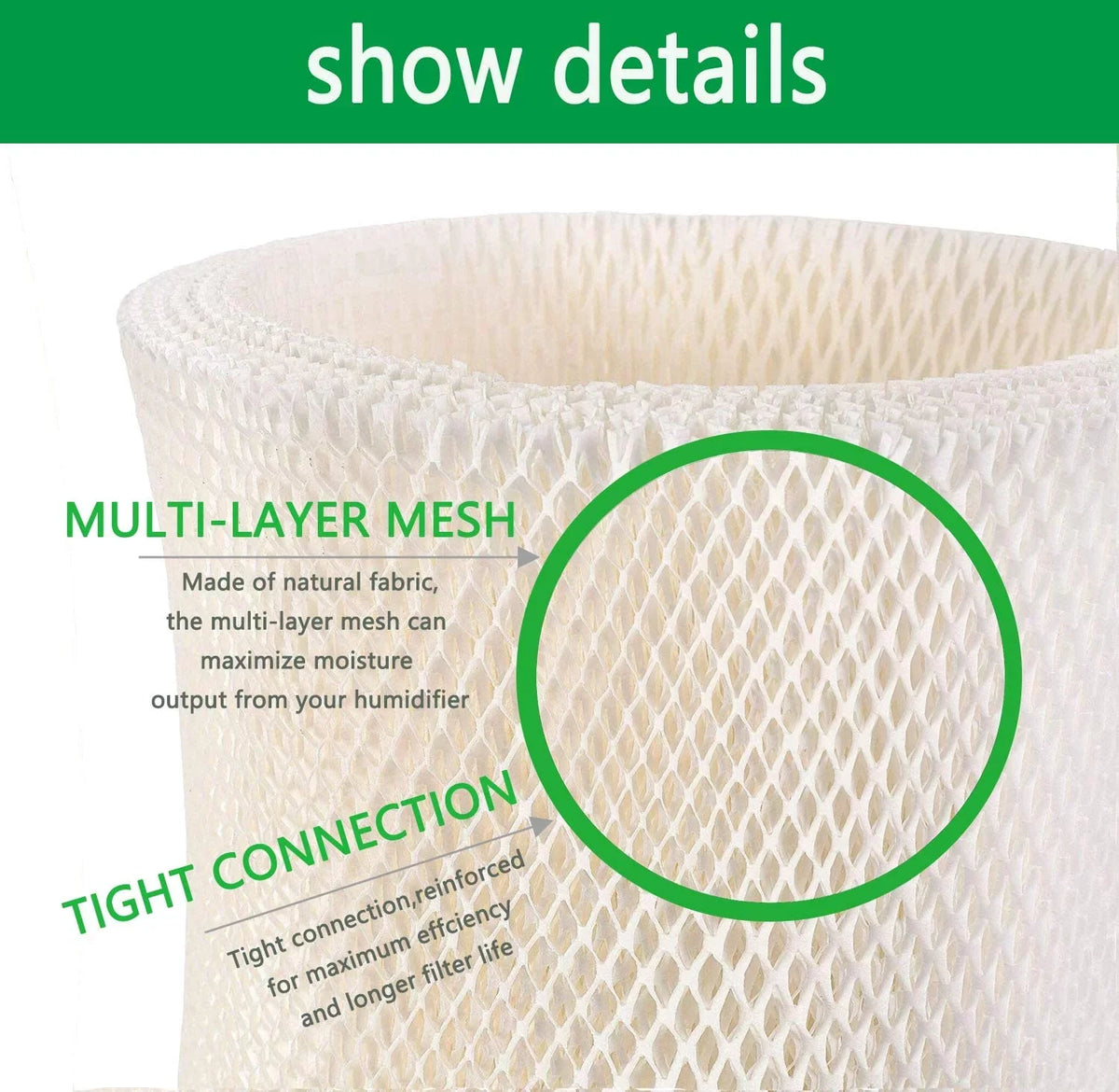 4-Pack Emerson ITidyHome Part Filter Wicking Compatible & with to # Noma 15508, Part # Replacement MAF2 Kenmore Designed air Part Moist Emerson Humidifier MAF2 #EF2. for