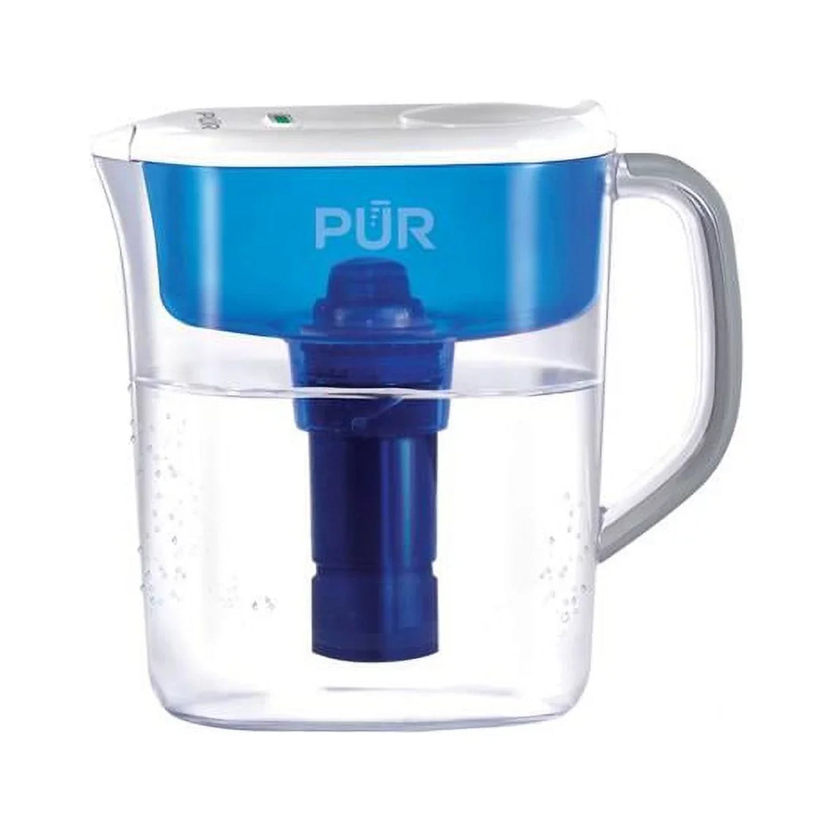 Water Pitcher PUR White Filtration Blue Cups 11 &
