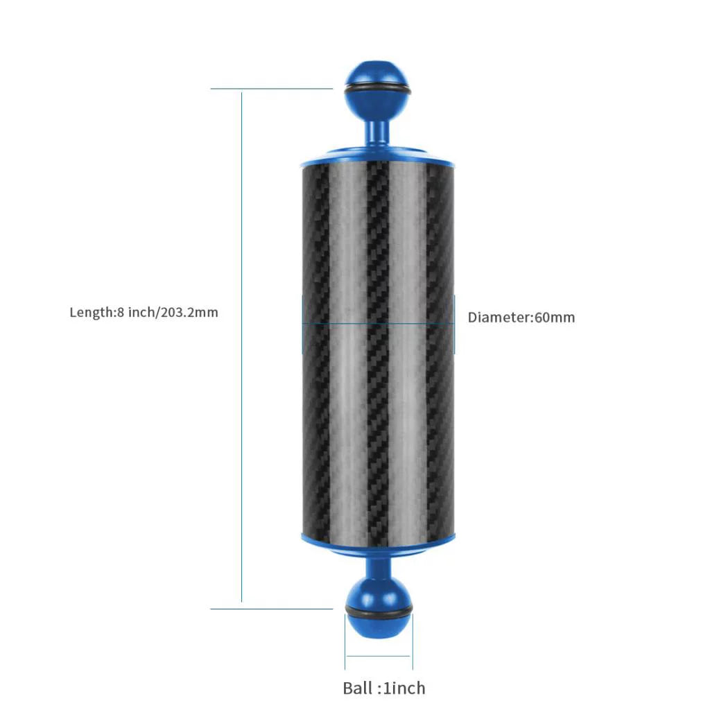 and Arm Floating balls with for Wide Photography 8in Fiber Water Float Carbon Angle Arm double