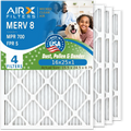 MPR MERV to AIR. Premium Furnace Air Pleated Air 5 HVAC Comparable AC 16x25x1 8 WICKED AIRX Pack Made Filter CLEAN Electrostatic Conditioner Filter by FPR Filters USA FILTERS & 700 4 16x25x1