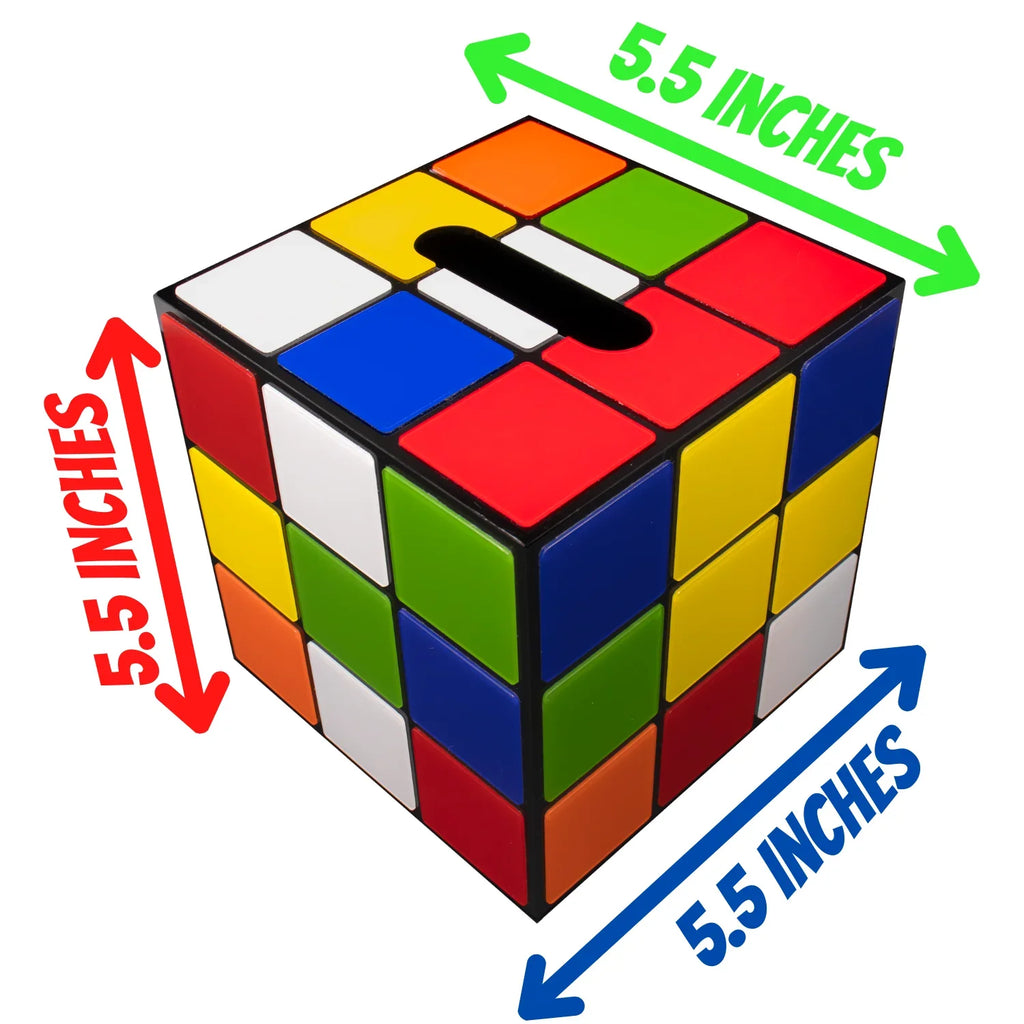 Cube Secure Cover & Props Big with Magic Tissues Bottom Use | Decor Magnetic Theory to Tissue Box Keep Easy Bang Lid |