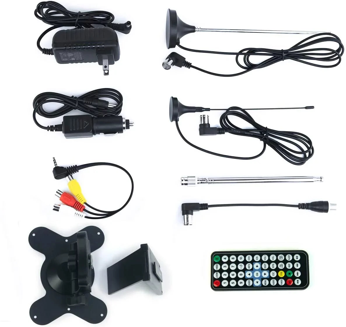 Stand Portable USB, Rechargeable Built Powered Control Battery Car Tyler In Capability Travel HD-TV, Monitor 7" TV Wireless Remote Input, Small Kids HDMI AC/DC, LCD For