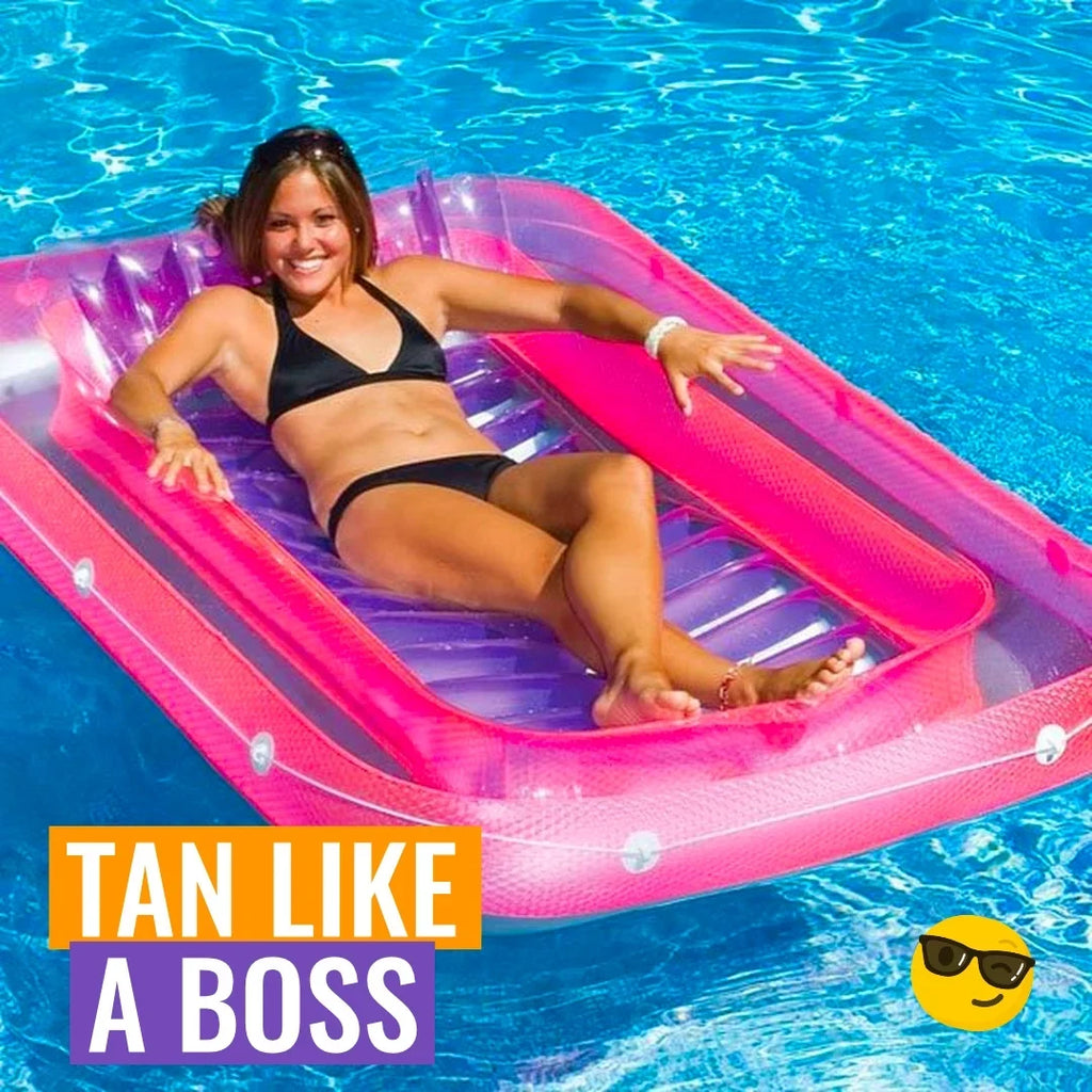 Inflatable Tanning Tanner Swimming Pool Float -