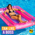 Inflatable Tanning Tanner Swimming Pool Float -