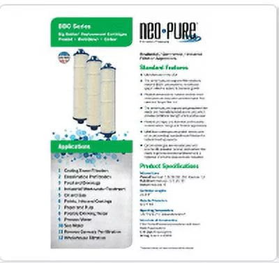 Bubba Cartridge Filter Mesh housing BB150-PM150 Pleated Watt's with 150 Big Bubba Neo-Pure BBH-150 BBC-150-PM150 Compatible Big Micron