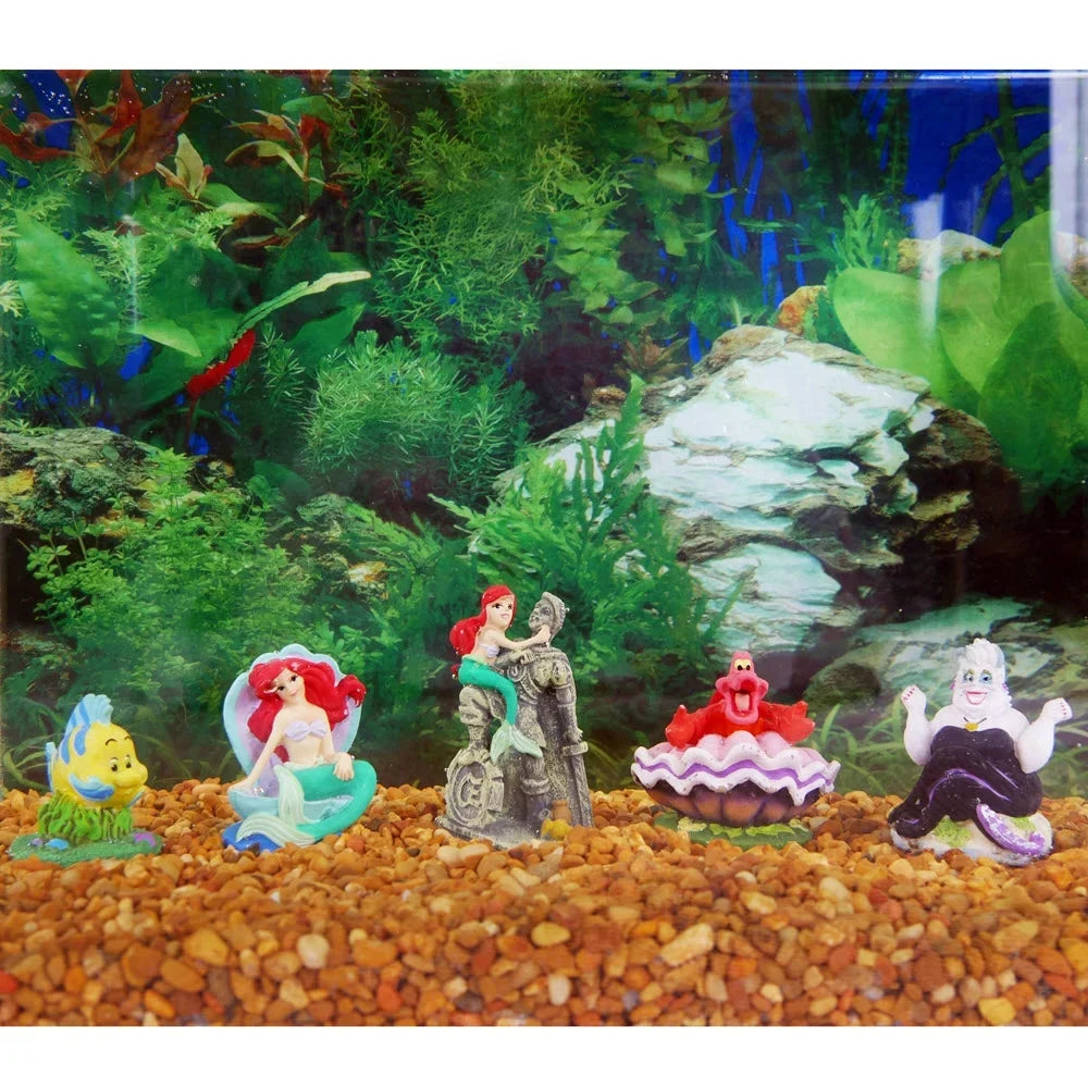 5-Piece for Mermaid Aquariums Penn-Plax Little Ornaments Resin Mini