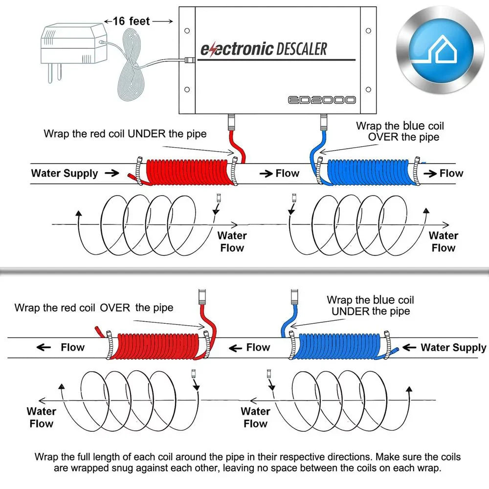 Water Descaler Regulator Descaler Electronic Timilge Prevents Sediment Accumulation