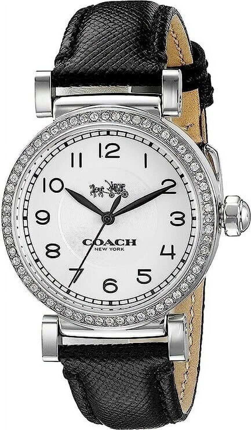 Dial Quartz Madison Coach 14502399 Silver Watch Ladies