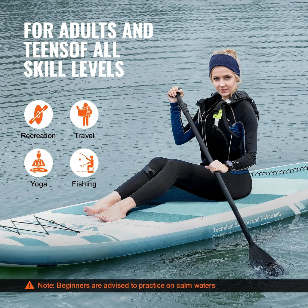 Board Board SKYSHALO with 11' Sup Paddle Up Inflatable Paddle Accessory Stand Surf