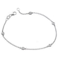 Diamond Cut Chain Enterprises Round 58802 CT White Chad 2 14K Gold Harry Yard Of Bracelet