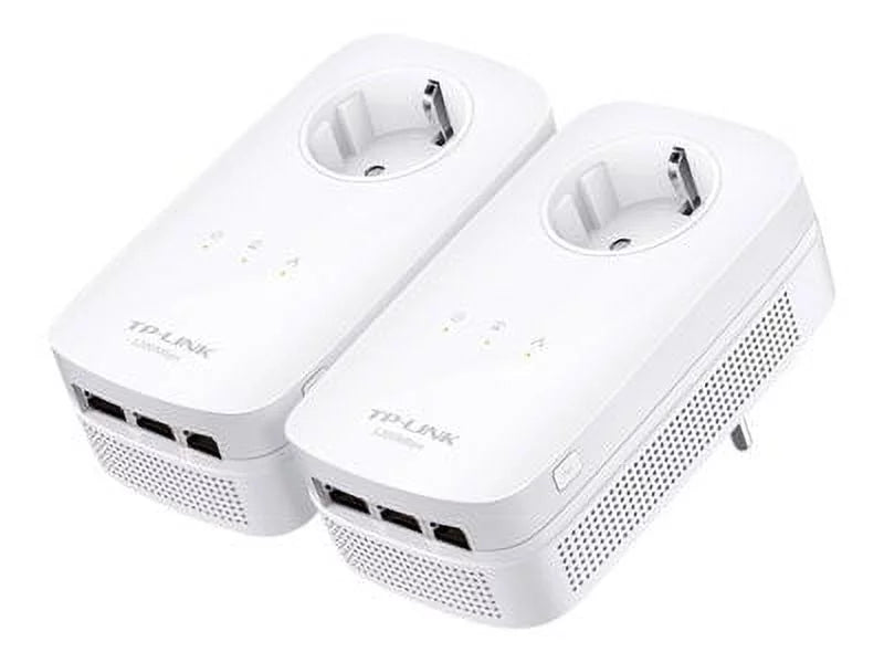 Gigabit Link Through Home Pass Power TP Line AV1200 3 Adapter Starter Kit Port