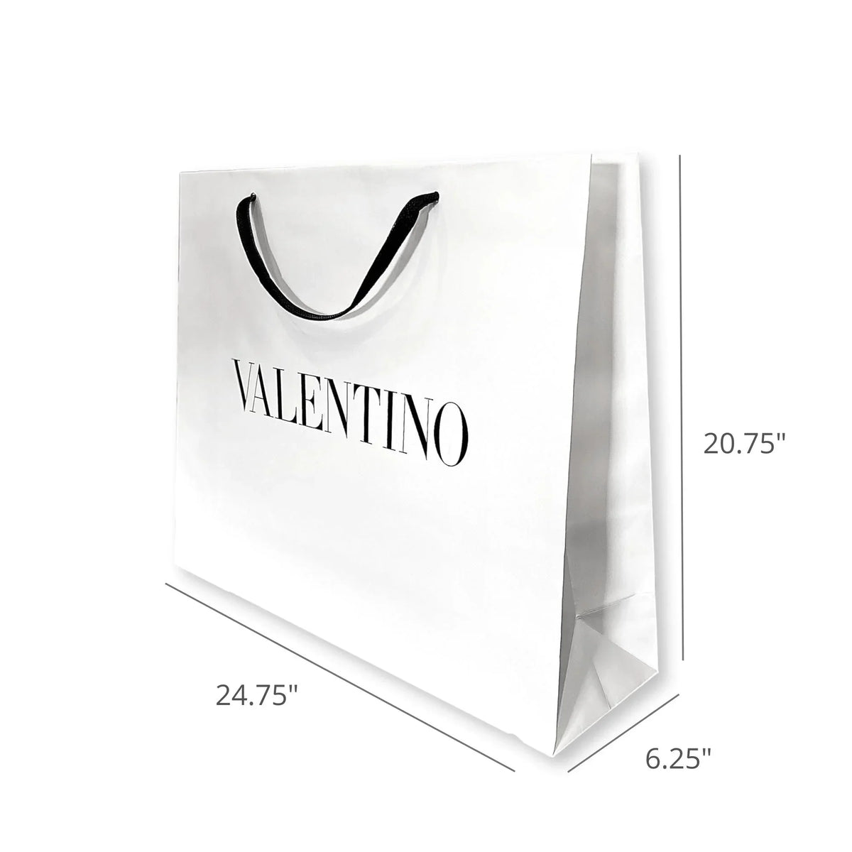 Packaging Bag Gift Designer Shopping Paper Logo White Large Valentino