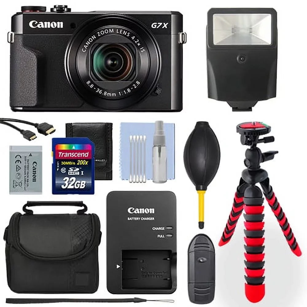 II Accessory Camera+ Digital Mark Package Powershot G7x 20.1MP Canon 32GB Deluxe