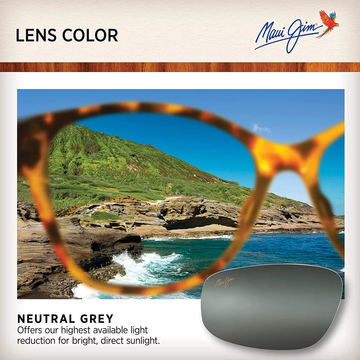 Translucent Jim Medium Classic Women's Grey, Maui Grey/Neutral Polarized Anuenue Sunglasses,