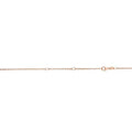 Chain Inches, Gold 16-18 0.6mm 14k Extendable Rose Cable Lobster Claw Necklace, 1.2gr.