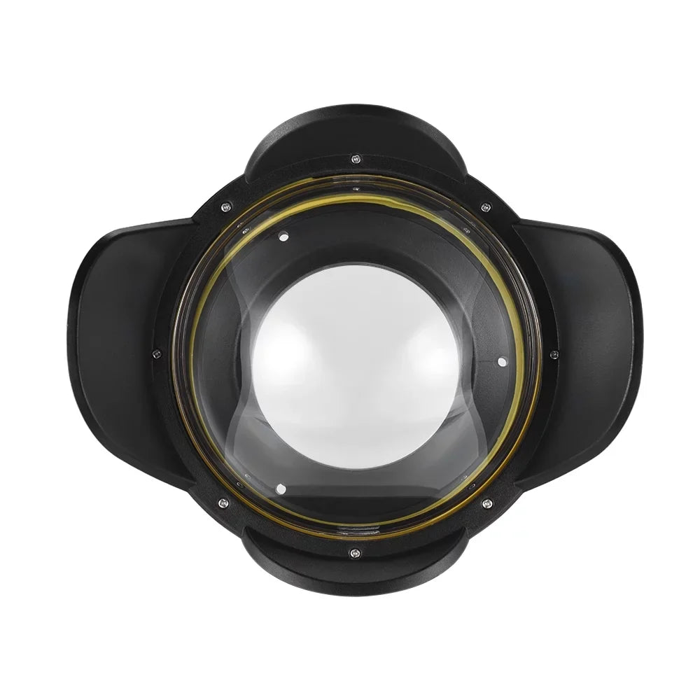 200mm Camera Lens 60m/ 67mm Shade Underwater Waterproof 197ft Adapter for Camera Port Round Cover MEIKON Case Wide Housing Fisheye Diving Dome Angle