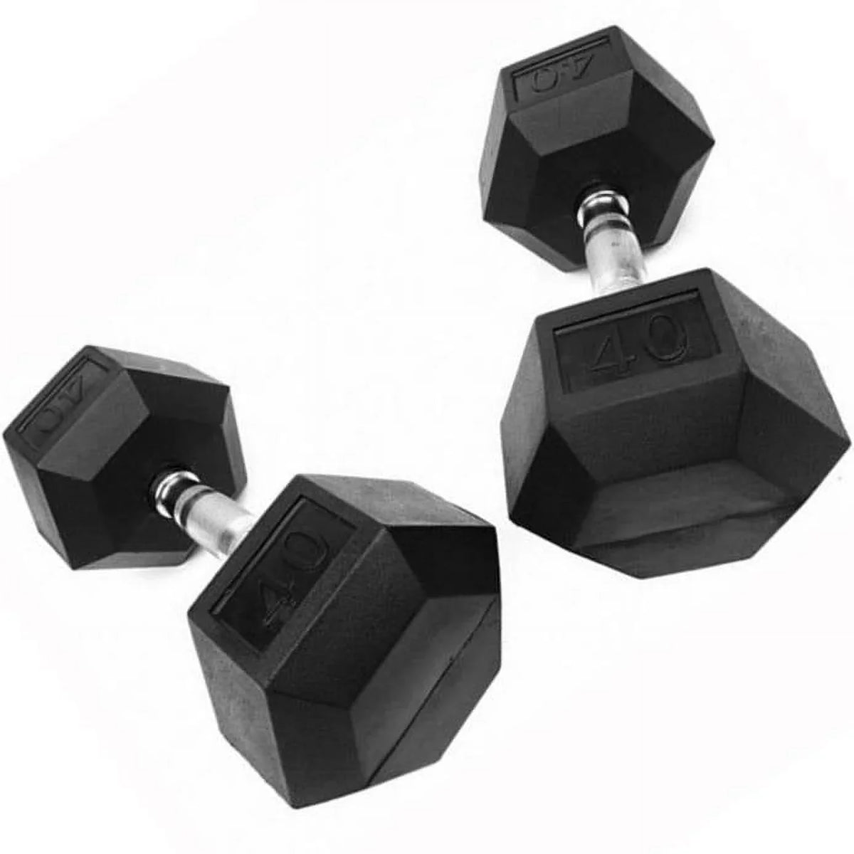 Rubber Hex lbs (New) Fitness 120 Coated Dumbbell French