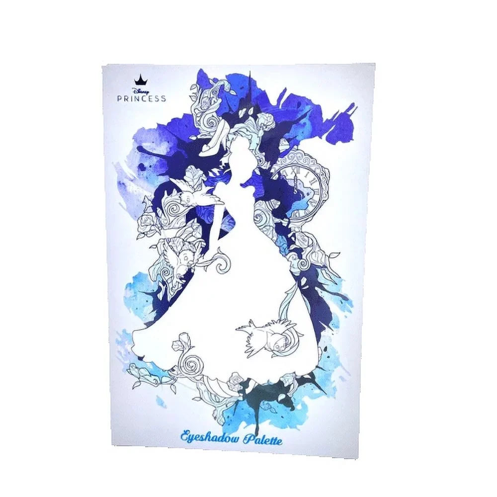 Disney Mate Princess Shimmer Cinderella Palette Eyeshadow Book Blue