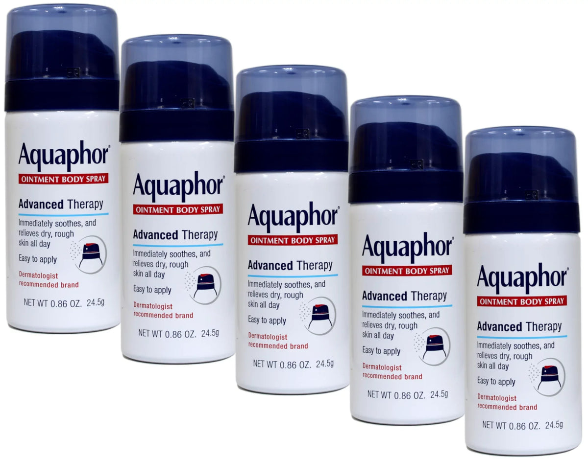 Spray oz Size Body Advanced Aquaphor Pack 5 Therapy Ointment of 0.86 Travel