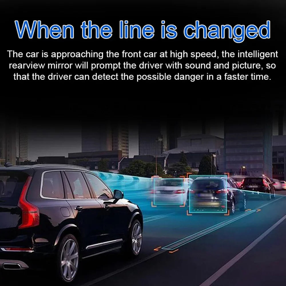 Car Recorder System Degree Night 10.26in Video Positioning Lens walmeck 170 Multi-language DVR Navigation Car Auto Cam Car Angle Viewing Dual Global Recorder Dash Wide
