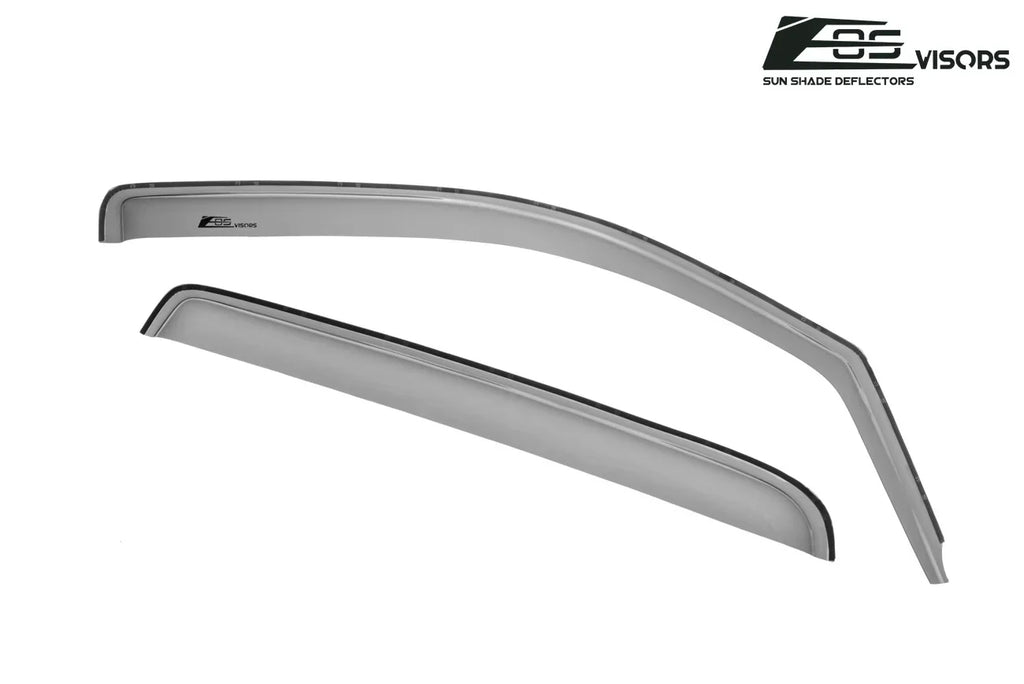 Store Deflectors Chevrolet | IN-CHANNEL ALL TINTED Side Fits 2014-2018 Visors Extreme SMOKE Silverado Online Window Guards Crew 1500 Style Models Vents EOS Rain Cab