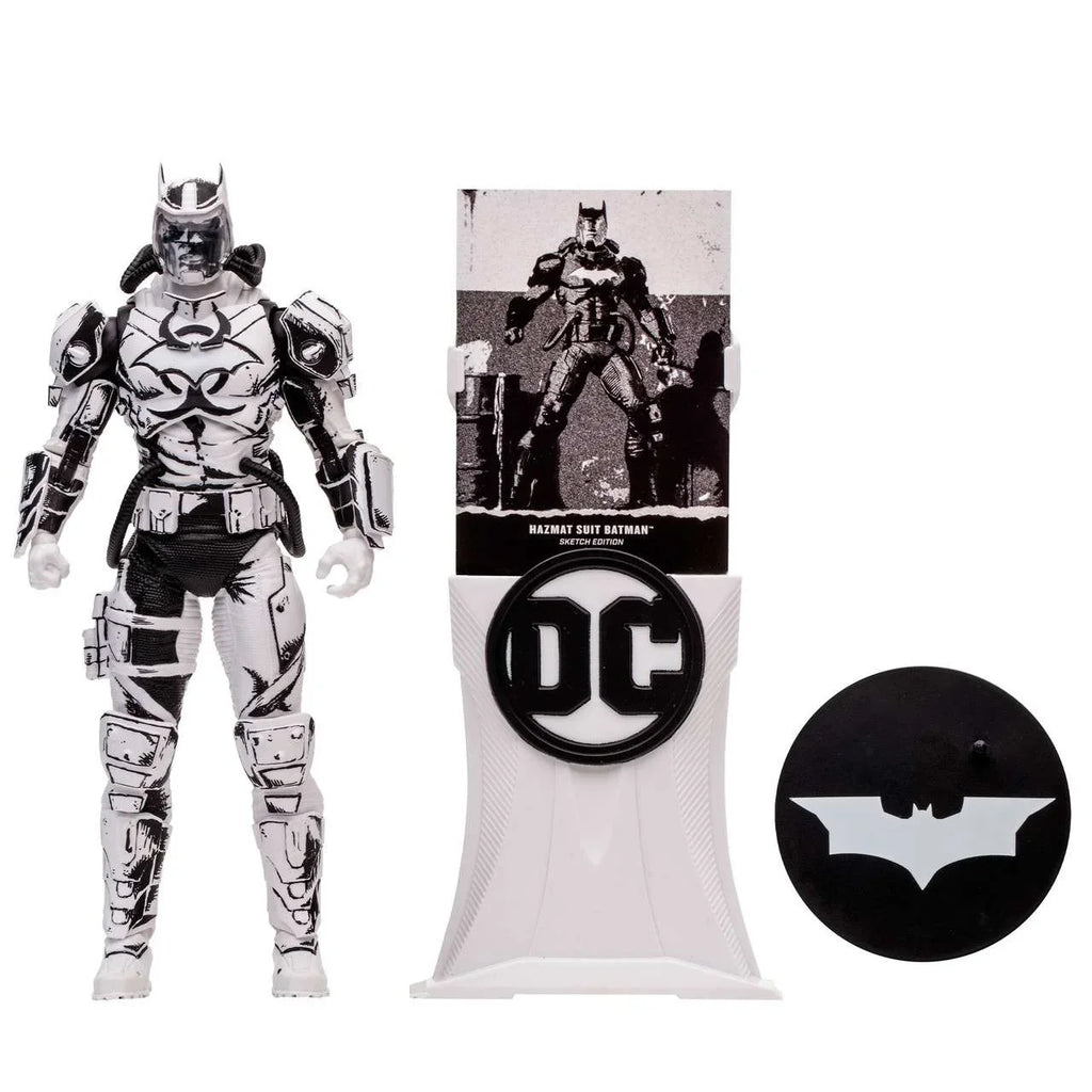 Justice Label The Suit McFarlane Amazo Virus) Batman Edition, (Sketch League: Gold DC Collection Figure Hazmat Action