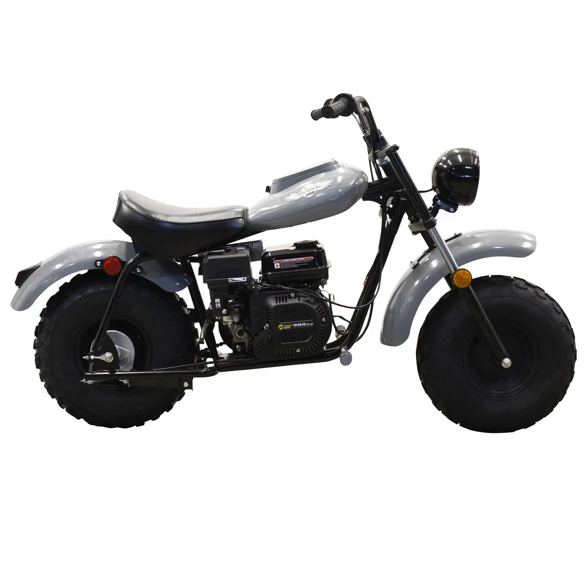 MB200 Massimo 200cc Motor Bike Motorcycle Mini Powered Gas 6.5HP (Gray)