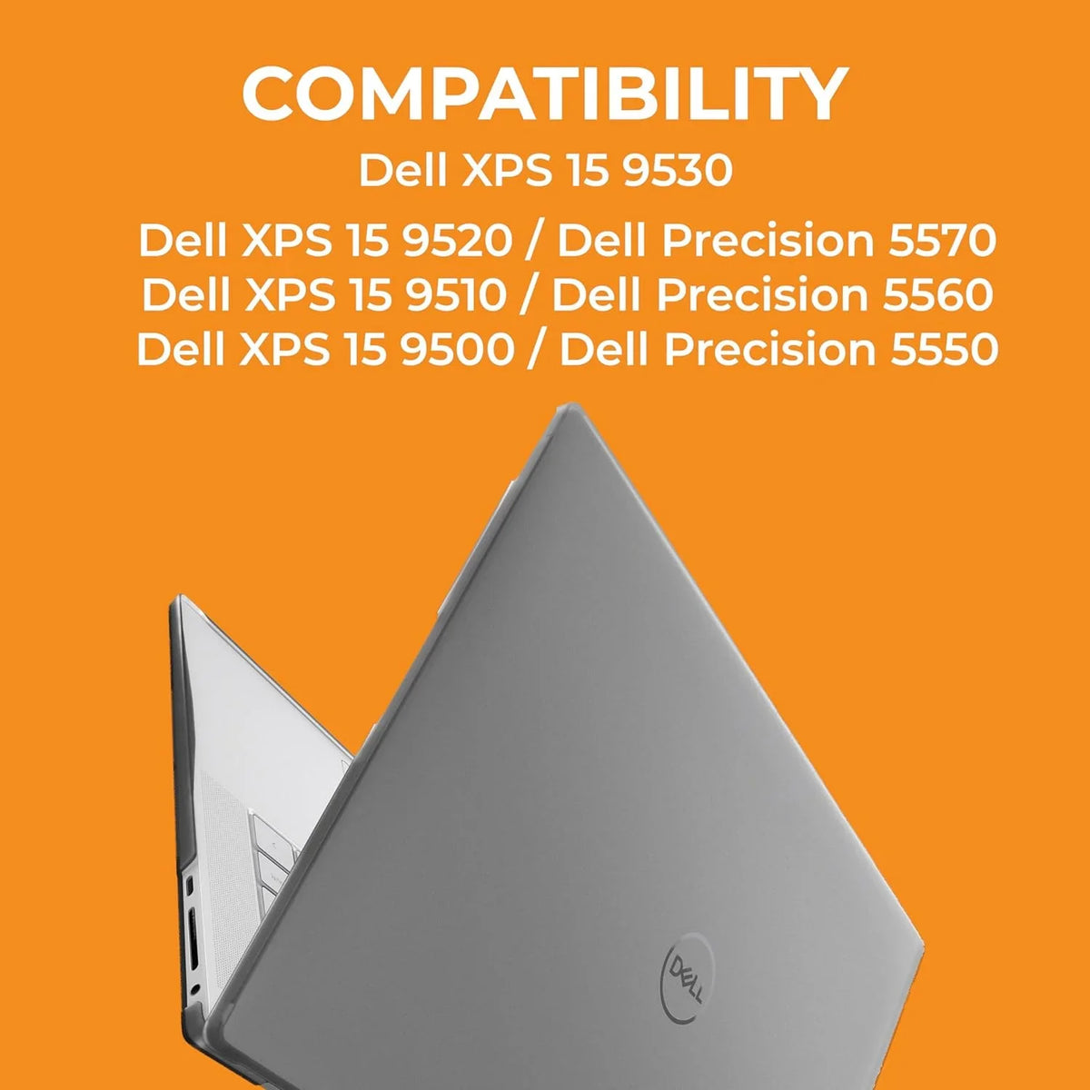 Slim Precision 9500 and Case 9520 XPS 5560 Gumdrop Dell ProTech Fits - 5570 Lightweight Series 5550 9510 Laptop 9530