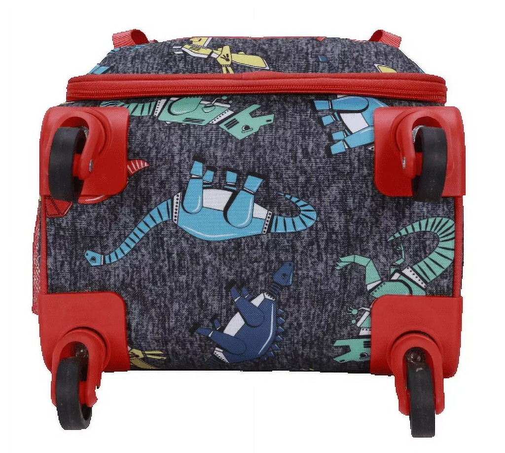 CUBE DINO CRCKT SOFTSIDE PACKING 3 TAG WITH AND LET'S SOAR PC LUGGAGE