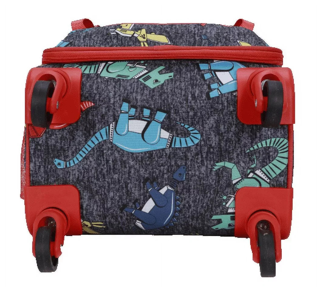 CUBE DINO CRCKT SOFTSIDE PACKING 3 TAG WITH AND LET'S SOAR PC LUGGAGE